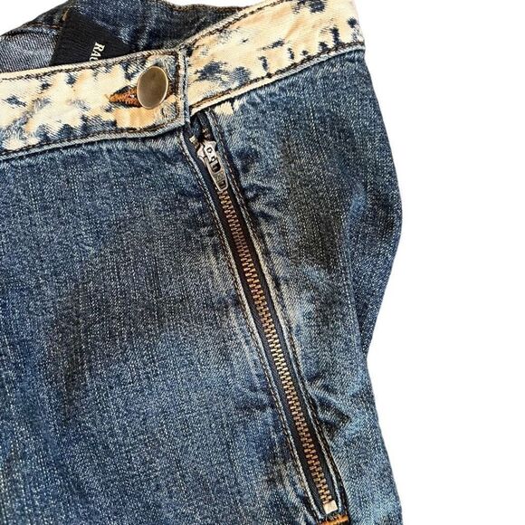 Rachel Comey High Waisted Bleach Washed Fray Jeans Size 2 - Picture 9 of 10